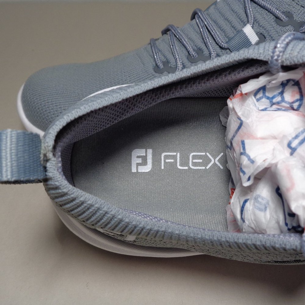 FootJoy Size 8.5 M FLEX XP Grey Waterproof Sneakers New Women's Golf Shoes - Picture 15 of 16